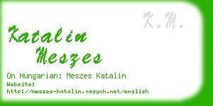 katalin meszes business card